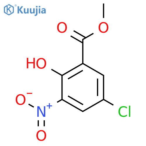 Methyl 5-chloro-2-hydroxy-3-nitrobenzoate structure