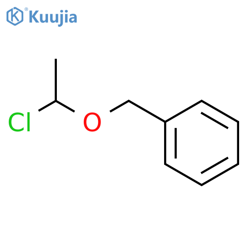 Benzene, [(1-chloroethoxy)methyl]- structure
