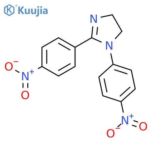 1H-Imidazole, 4,5-dihydro-1,2-bis(4-nitrophenyl)- structure