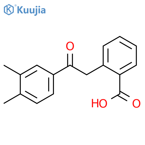 2-(3,4-Dimethyl-β-oxophenethyl)benzoic acid structure