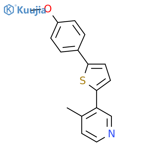 Pyridine, 3-[5-(4-methoxyphenyl)-2-thienyl]-4-methyl- structure