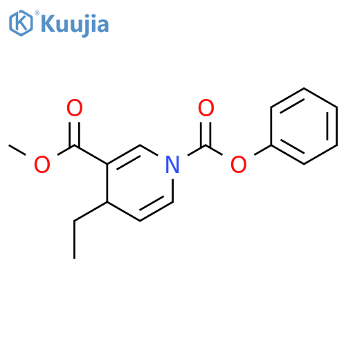 1,3(4H)-Pyridinedicarboxylic acid, 4-ethyl-, 3-methyl 1-phenyl ester structure