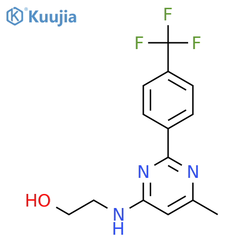 ETHANOL, 2-[[6-METHYL-2-[4-(TRIFLUOROMETHYL)PHENYL]-4-PYRIMIDINYL]AMINO]- structure