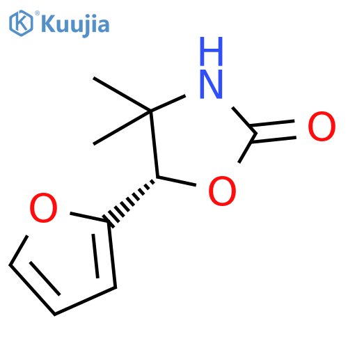 2-Oxazolidinone, 5-(2-furanyl)-4,4-dimethyl-, (5S)- structure