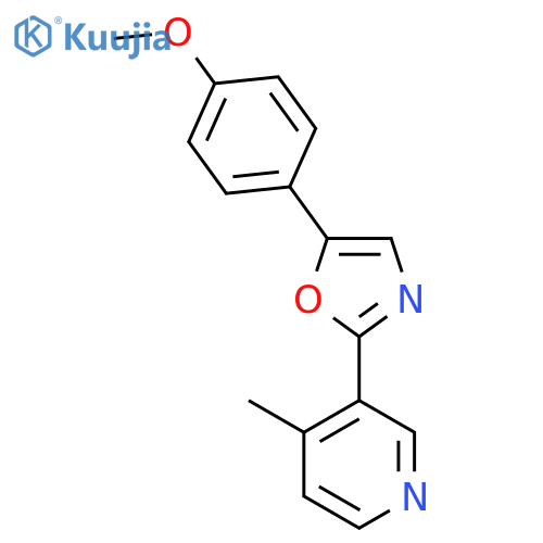 Pyridine, 3-[5-(4-methoxyphenyl)-2-oxazolyl]-4-methyl- structure