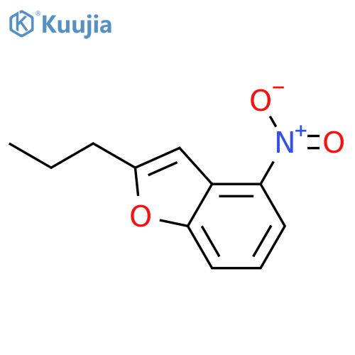 BENZOFURAN, 4-NITRO-2-PROPYL- structure