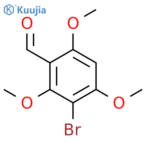 BENZALDEHYDE, 3-BROMO-2,4,6-TRIMETHOXY- structure