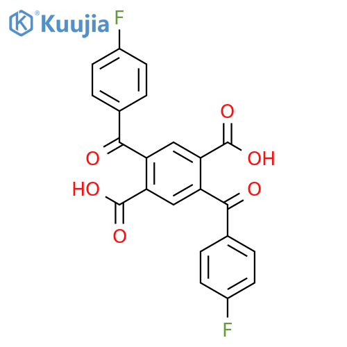1,4-Benzenedicarboxylic acid, 2,5-bis(4-fluorobenzoyl)- structure