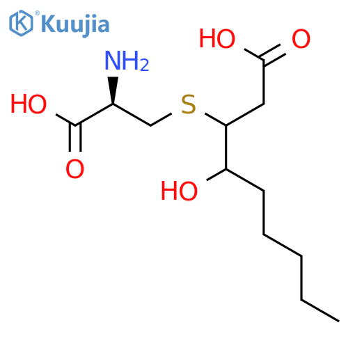Nonanoic acid, 3-[[(2R)-2-amino-2-carboxyethyl]thio]-4-hydroxy- structure