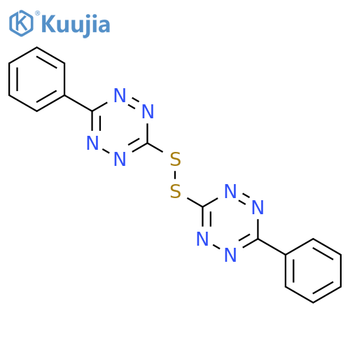 1,2,4,5-Tetrazine, 3,3'-dithiobis[6-phenyl- structure