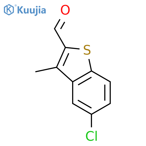 5-Chloro-3-methyl-benzobthiophene-2-carbaldehyde structure