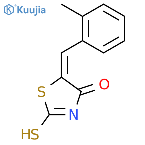 (5Z)-5-(2-Methylbenzylidene)-2-sulfanyl-1,3-thiazol-4(5H)-one structure