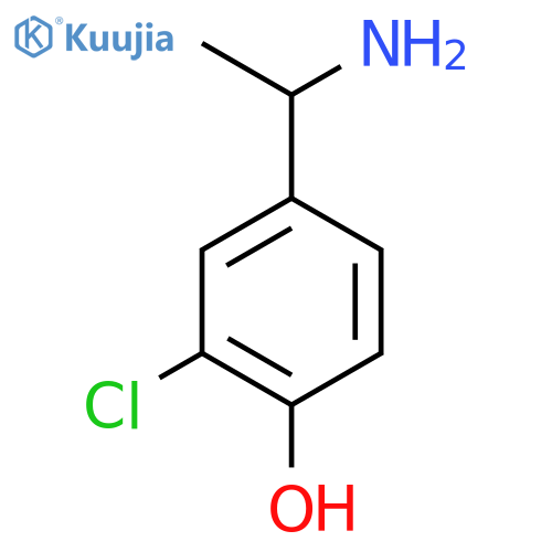 4-(1-Aminoethyl)-2-chlorophenol structure
