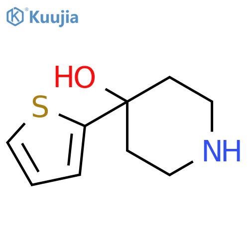 4-Thien-2-ylpiperidin-4-ol structure