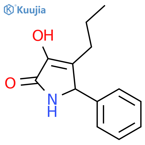 2H-Pyrrol-2-one, 1,5-dihydro-3-hydroxy-5-phenyl-4-propyl- structure