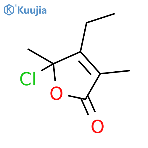 2(5H)-Furanone, 5-chloro-4-ethyl-3,5-dimethyl- structure