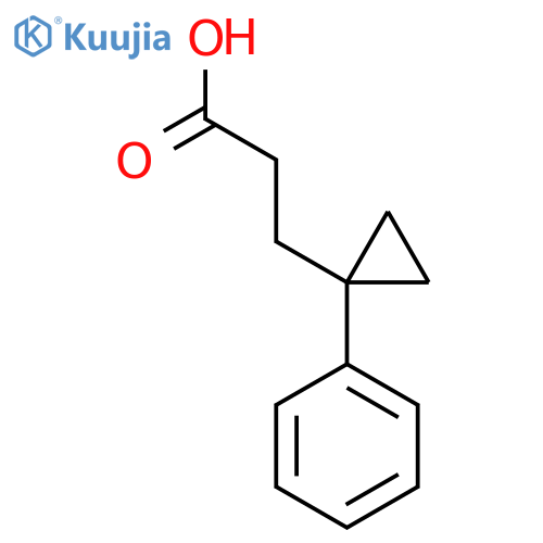 3-(1-phenylcyclopropyl)propanoic acid structure