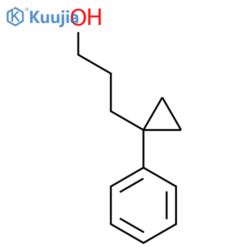 3-(1-phenylcyclopropyl)propan-1-ol structure