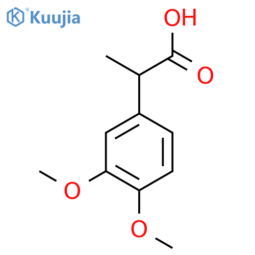 3,4-Dimethoxy-α-methyl-benzeneacetic Acid structure
