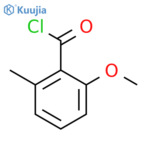 benzoyl chloride, 2-methoxy-6-methyl- (9ci) structure