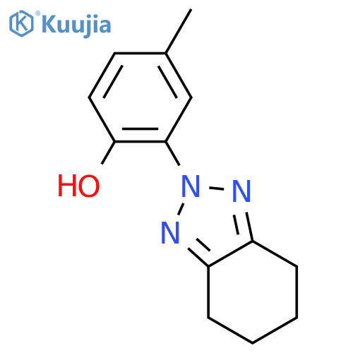 PHENOL, 4-METHYL-2-(4,5,6,7-TETRAHYDRO-2H-BENZOTRIAZOL-2-YL)- structure