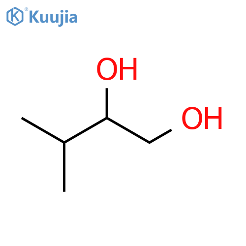 3-methylbutane-1,2-diol structure