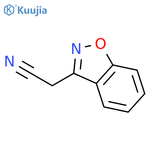 1,2-Benzisoxazole-3-acetonitrile(9CI) structure