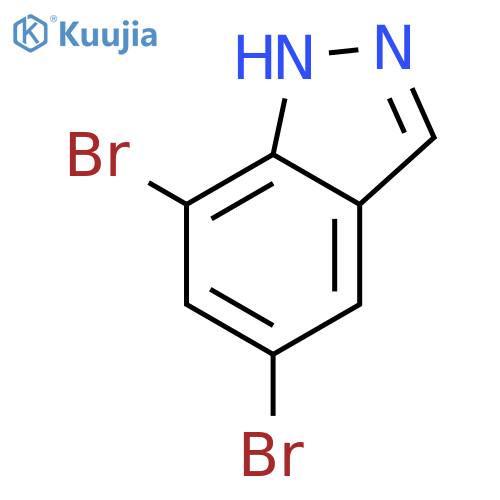 5,7-Dibromo-1H-indazole structure