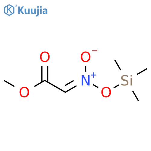 Acetic acid, [(trimethylsilyl)-aci-nitro]-, methyl ester structure