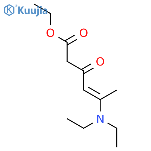 4-Hexenoic acid, 5-(diethylamino)-3-oxo-, ethyl ester structure
