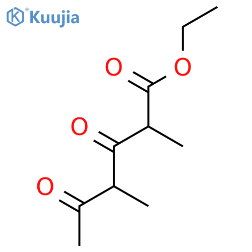 Hexanoic acid, 2,4-dimethyl-3,5-dioxo-, ethyl ester structure