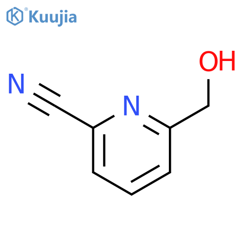 6-(Hydroxymethyl)picolinonitrile structure