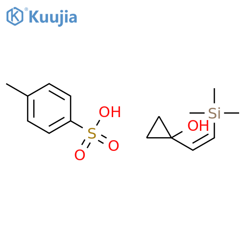 Cyclopropanol, 1-[2-(trimethylsilyl)ethenyl]-, 4-methylbenzenesulfonate structure