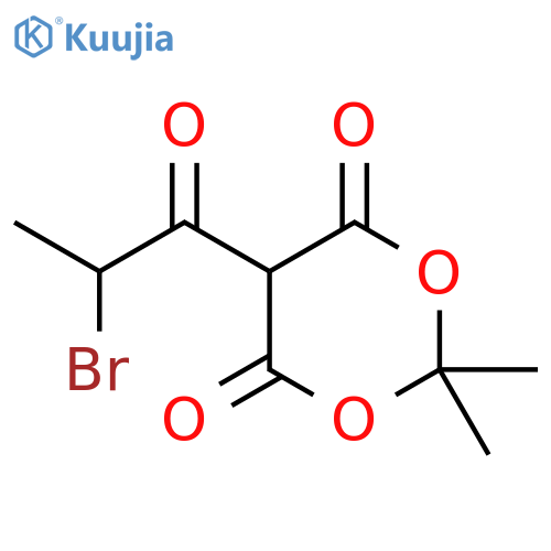 1,3-DIOXANE-4,6-DIONE, 5-(2-BROMO-1-OXOPROPYL)-2,2-DIMETHYL- structure