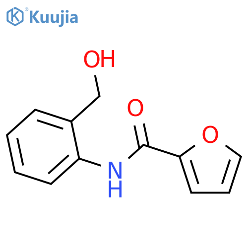 N-2-(hydroxymethyl)phenylfuran-2-carboxamide structure