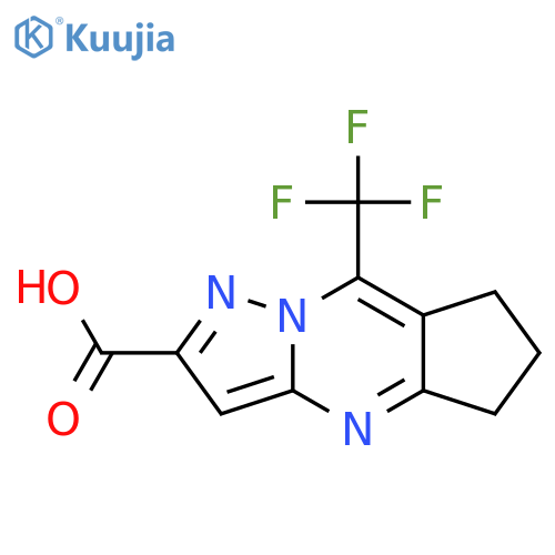 8-(Trifluoromethyl)-6,7-dihydro-5H-cyclopentadpyrazolo1,5-apyrimidine-2-carboxylic Acid structure