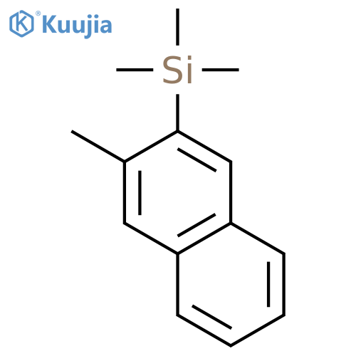 Silane, trimethyl(3-methyl-2-naphthalenyl)- structure