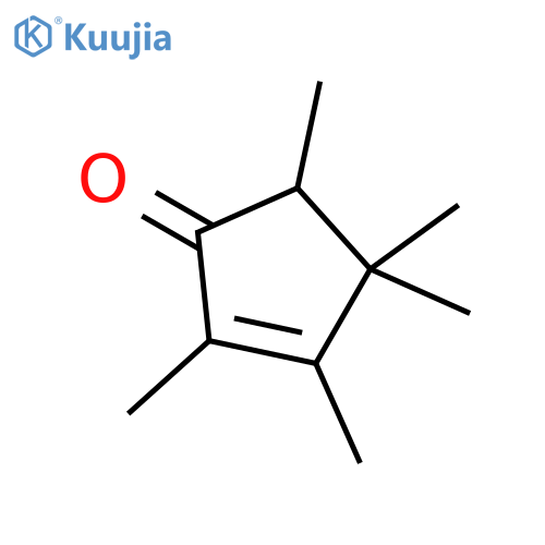 2-Cyclopenten-1-one, 2,3,4,4,5-pentamethyl- structure