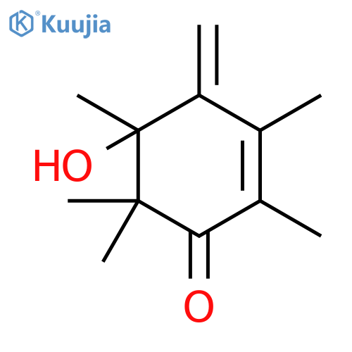 2,3,5,6,6-Pentamethyl-4-methylene-5-hydroxy-2-cyclohexene-1-one structure