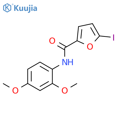 N-(2,4-dimethoxyphenyl)-5-iodofuran-2-carboxamide structure