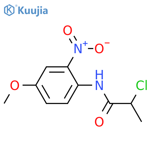 2-chloro-N-(4-methoxy-2-nitrophenyl)propanamide structure