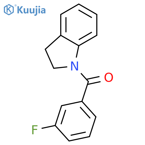 1-(3-fluorobenzoyl)indoline structure