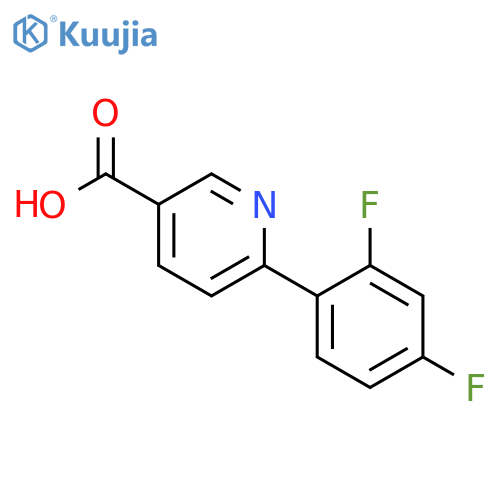 6-(2,4-Difluorophenyl)nicotinic acid structure
