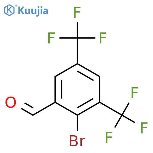 Benzaldehyde, 2-bromo-3,5-bis(trifluoromethyl)- structure