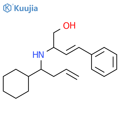 3-Buten-1-ol, 2-[[(1R)-1-cyclohexyl-3-butenyl]amino]-4-phenyl-, (2R,3E)- structure