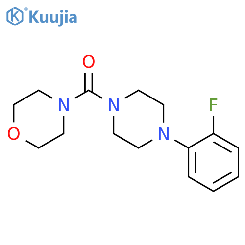 4-(2-Fluorophenyl)piperazino(morpholino)methanone structure