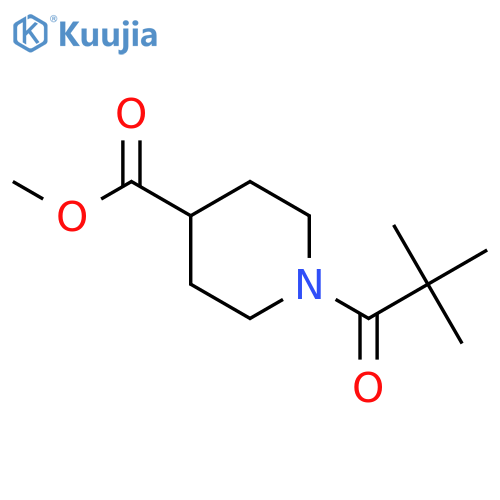 Methyl 1-(2,2-Dimethylpropanoyl)piperidine-4-carboxylate structure