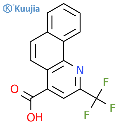 2-(trifluoromethyl)benzo[h]quinoline-4-carboxylic acid structure