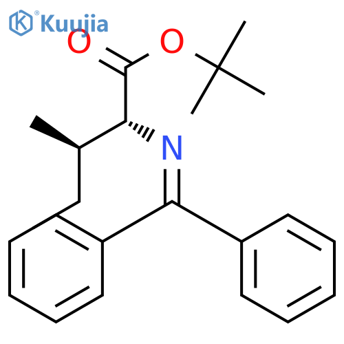 D-Isoleucine, N-(diphenylmethylene)-, 1,1-dimethylethyl ester structure