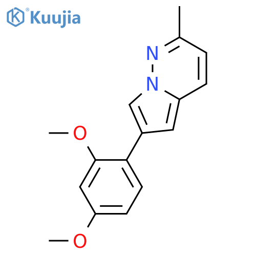 PYRROLO[1,2-B]PYRIDAZINE, 6-(2,4-DIMETHOXYPHENYL)-2-METHYL- structure